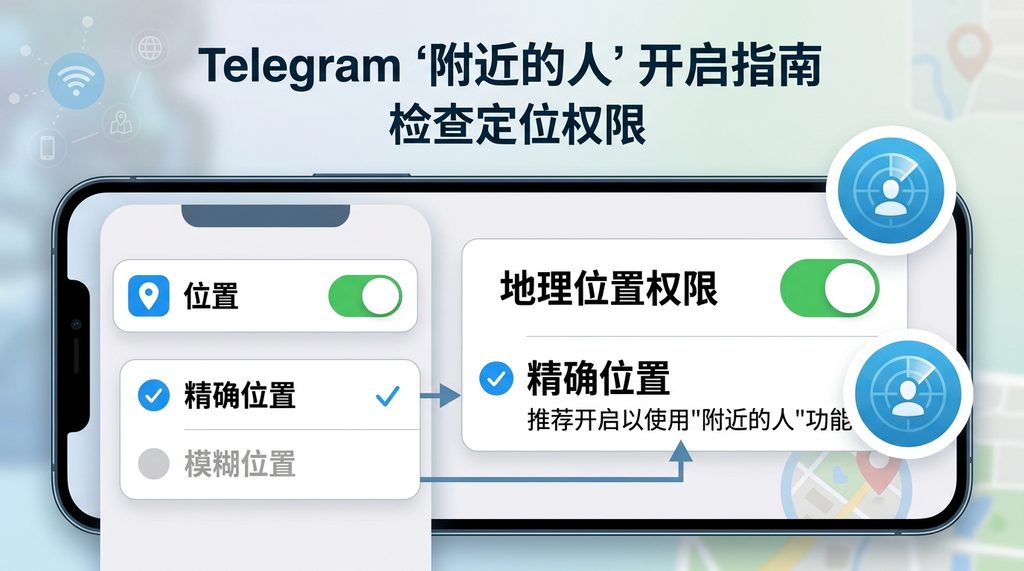 手机设置界面中关于应用定位权限的开关页面,简洁明了的指引风格